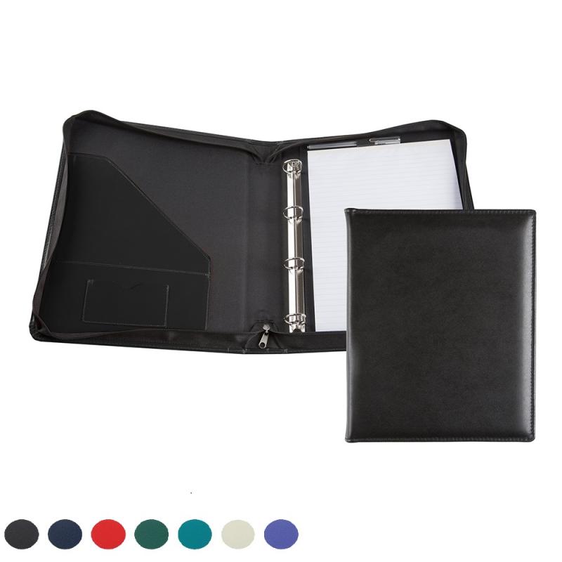 Image of E Leather A4 Ring Zipped Binder